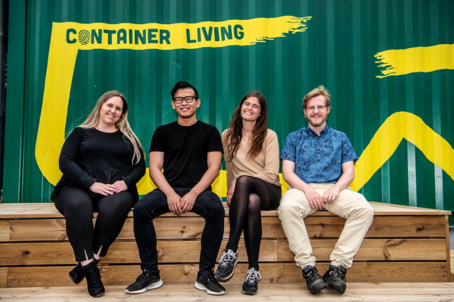 Talentteam sætter fokus på bæredygtigt byggeri hos Container Living